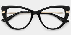 Maggie Cat eye Black Glasses