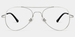 Chaima Aviator Silver Glasses