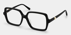 Elena Black Square Glasses