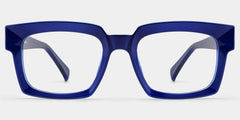 Amadeo Rectangle Blue Glasses