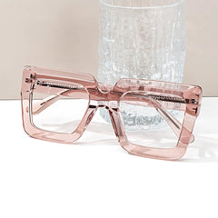 Brandon Square Beige Glasses