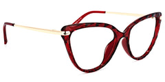Lucas Cateye Red Glasses