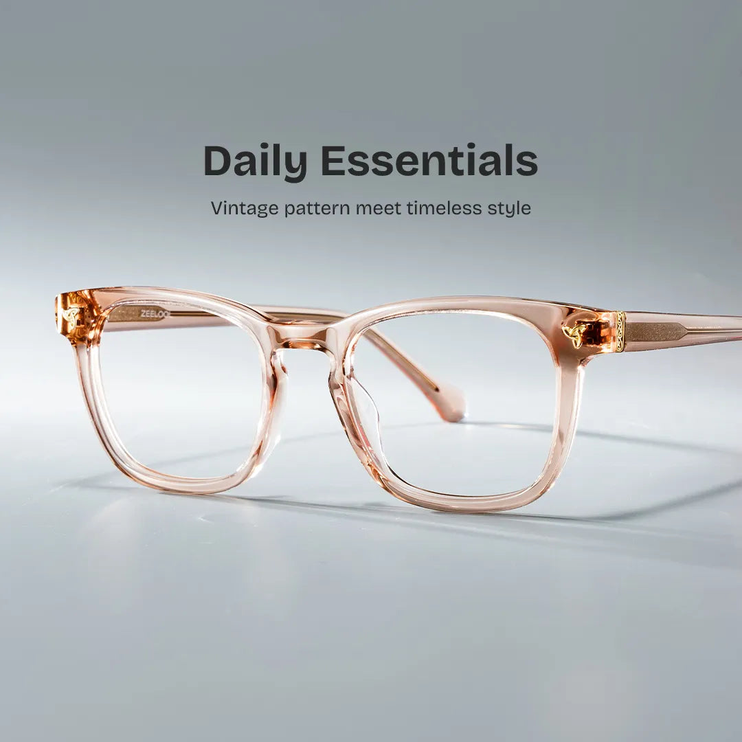 Heather Square Brown Glasses