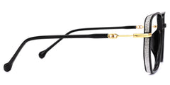 Joana Geometric Black Glasses
