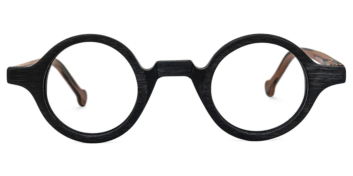 Arale Round Black Glasses