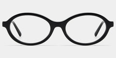Everly Oval Black Glasses