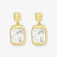 Vintage High-Grade Geometric Gold Earrings