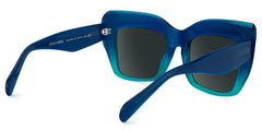 Charmaine Cat Eye Blue-Green Glasses
