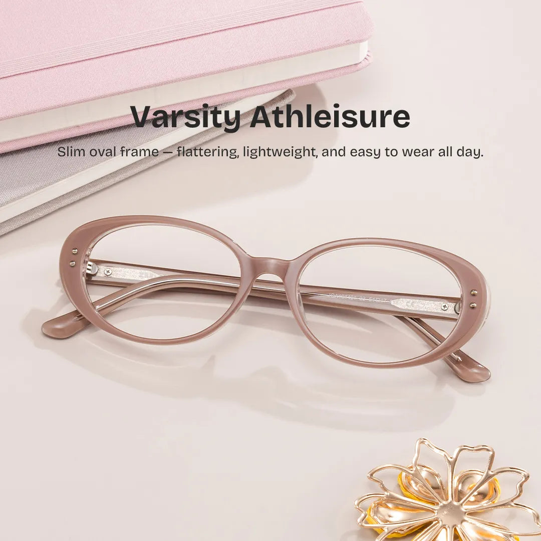 Lennon Brown Oval Glasses