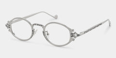 Serena Oval Silver Glasses