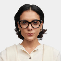 Julian Square Black Glasses