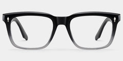 Fletcher Rectangle Black Glasses
