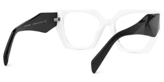 Sileidy Geometric Black-White Glasses