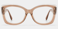 Rosie Clear Brown Butterfly Glasses