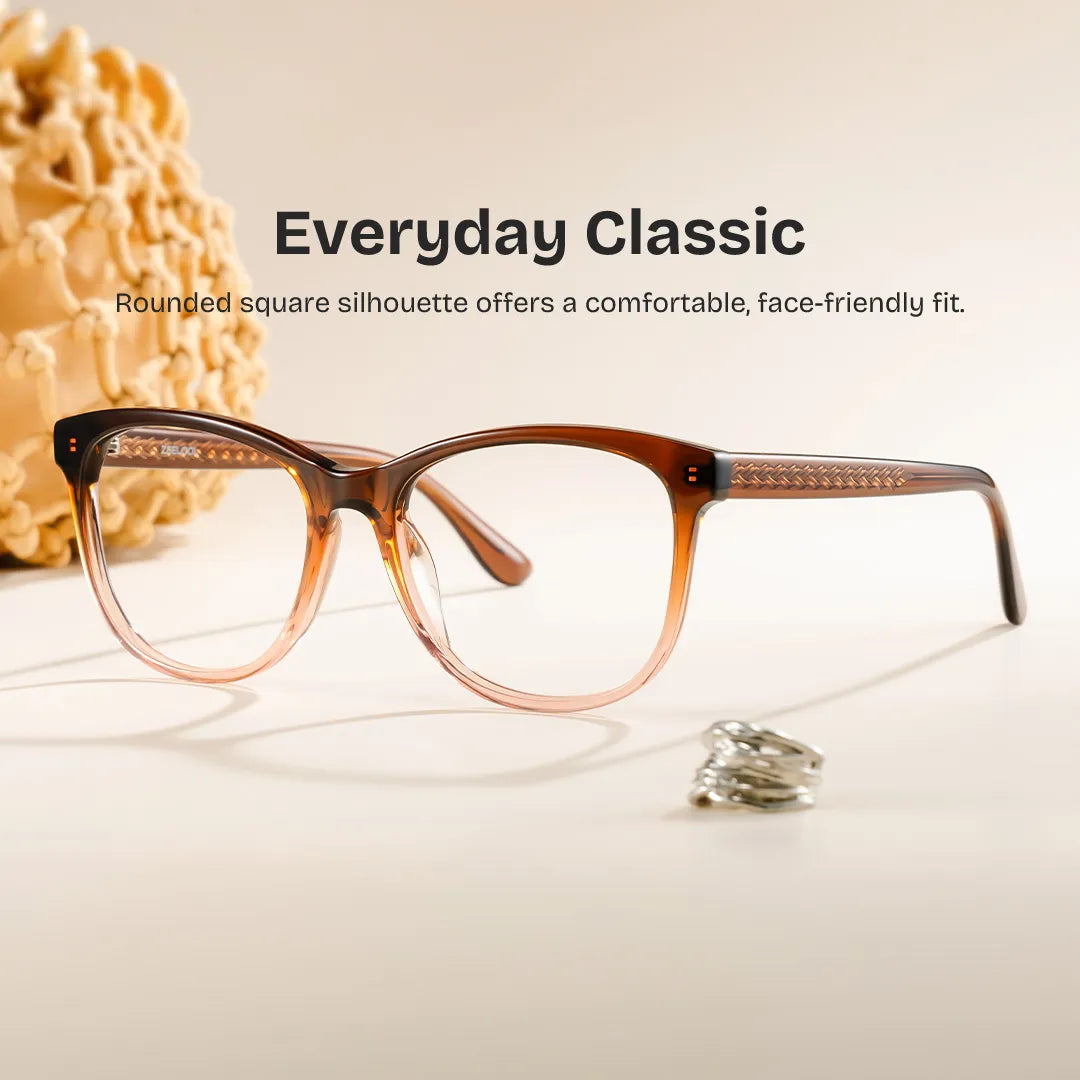 Julia Two-tone Rectangle Glasses