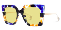 Qatar Square Blue/Black Sunglasses