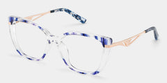 Margret Cateye Blue Glasses