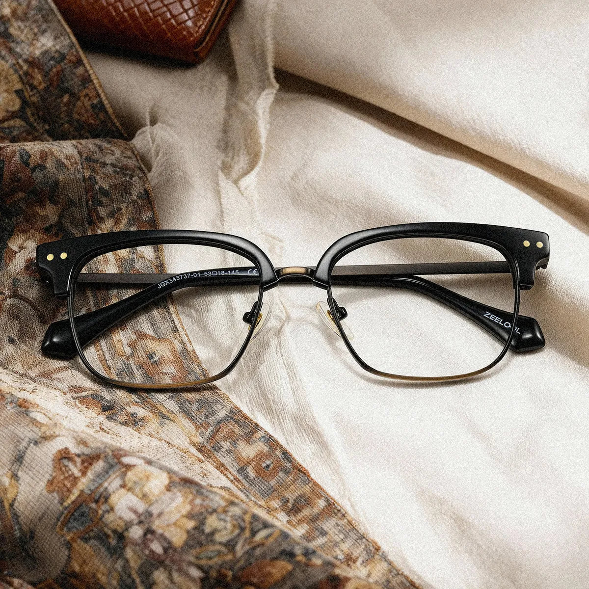Nathan Browline Black Glasses