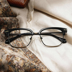 Nathan Browline Black Glasses