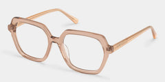 Devon Geometric Beige Glasses