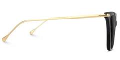 Hilary Butterfly Black Sunglasses