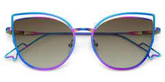 Spivey Cateye Iridescent Sunglasses