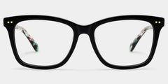 Layla Black Square Glasses