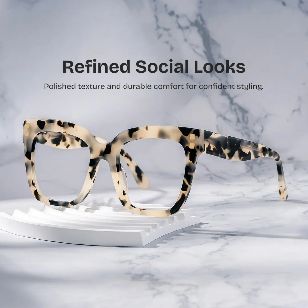 Minguela Square Brown-Tortoise Glasses