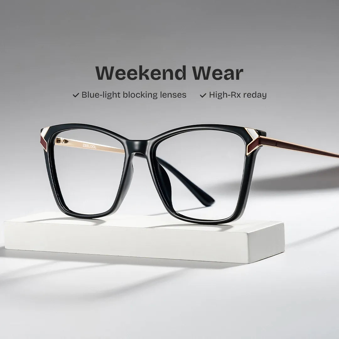 Mia Square Black Glasses