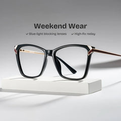 Mia Square Black Glasses