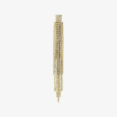 Stylish Tassel Gold Silver Needle Earrings