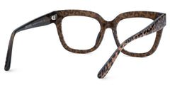 Yaniska Square Leopard Glasses