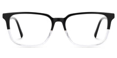 Barnhill Square Black-Clear Glasses