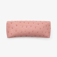 Ostrich Pattern Pink Eyeglasses Bag