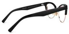 Charlene Browline Black Glasses