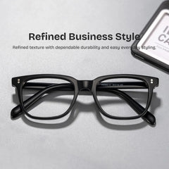 Lamont Rectangle Black Glasses