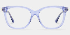 Isabella Clear Blue Square Glasses