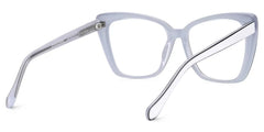 Shanell Butterfly White-Black Glasses