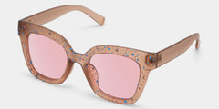 Malcolm Square Matte Brown Sunglasses