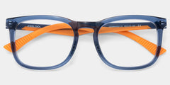 Glide Square Dark Blue Glasses