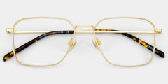 Leah Rectangle Gold Glasses