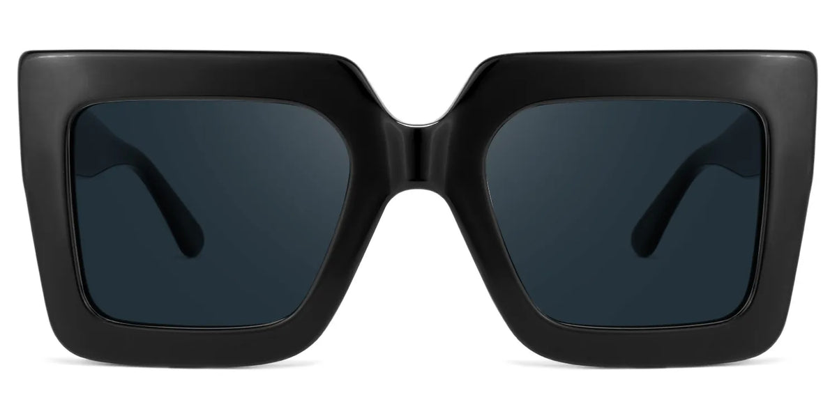Brandon Square Black Sunglasses