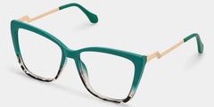 Awilda Cateye Green Glasses