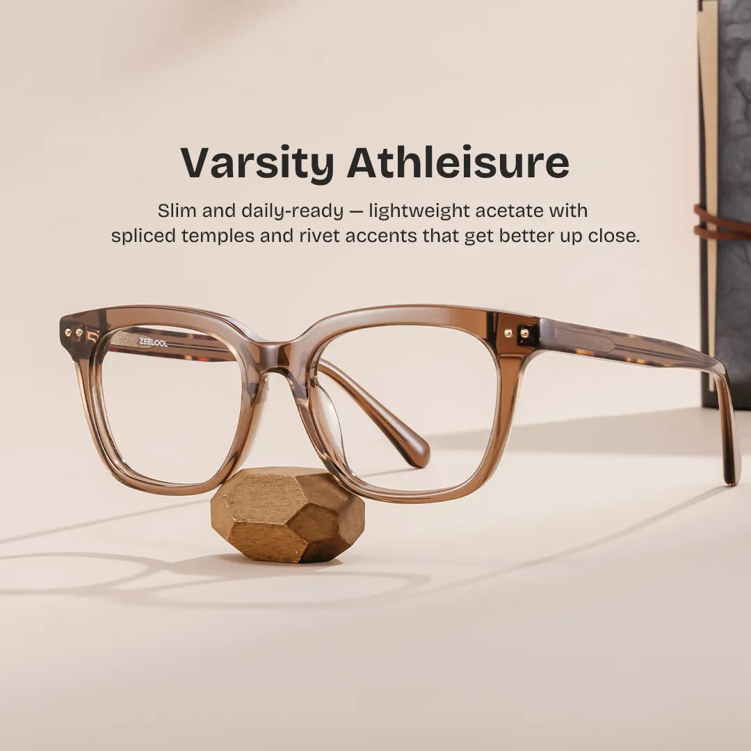 Angela Brown Rectangle Glasses