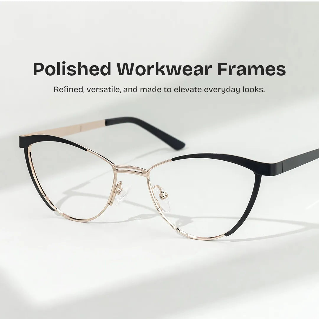 Sydney Cat Eye Black Glasses