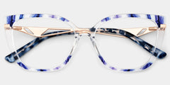 Margret Cateye Blue Glasses