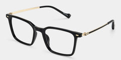 Archer Rectangle Black Glasses