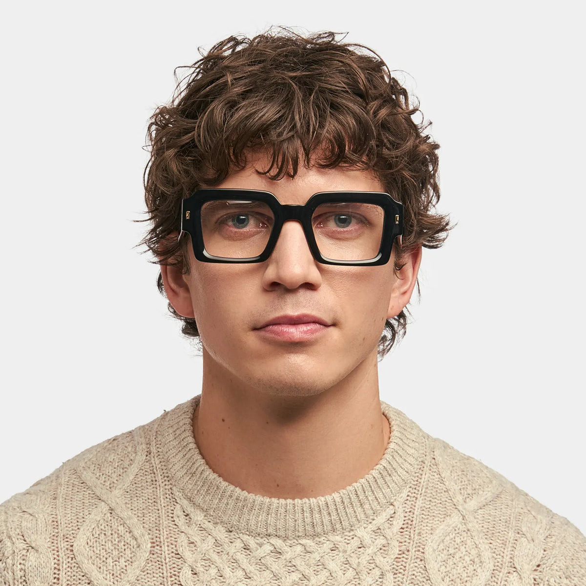 Bobbee Square Black Glasses