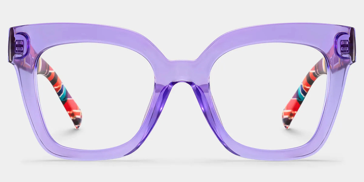 Malcolm Square Purple Glasses