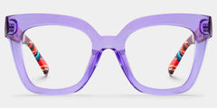 Malcolm Square Purple Glasses